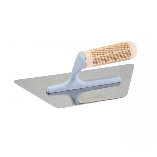 X-TROWEL Flex INOX 240x100x0,5 - trapeziumvormig - Marmorino Tools